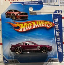 2010 HOT WHEELS "07 FORD SHELBY GT500, #10/10 FASTER THAN EVER, SHORT CARD #135