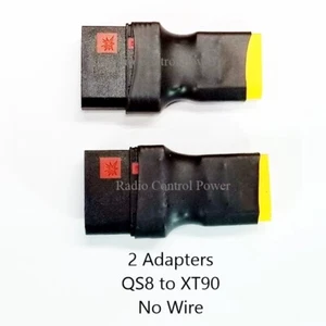 RCP-QS8 to XT90 (2) No Wire Adapters 8 awg Equivalent - Picture 1 of 25