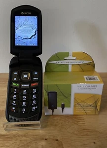 *NEAR MINT* SPRINT Kyocera DuraXTP E4281 Black PTT 3G Rugged Camera Flip Phone - Picture 1 of 8