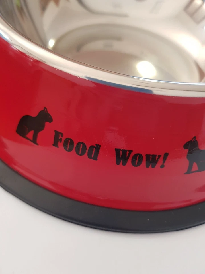 CIOTOLA CIBO PER CANI E GATTI DIAMETRO 16 CM IN ACCIAIO INOX COLORE ROSSO - Immagine 1 di 1