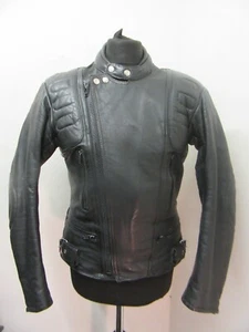 GIACCA MOTO PELLE VINTAGE LOUIS TAGLIA UKS, ANNI 80 QUALITÀ ASSO - Foto 1 di 22