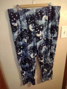 Disney Pajama Bottoms  Youth Unisex Size XL Mickey Mouse Stars Moon Pants Soft - Picture 1 of 4