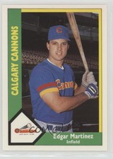 1990 AAA Calgary Cannons Green Backs Edgar Martinez Tino (Photo Is ) Rookie RC