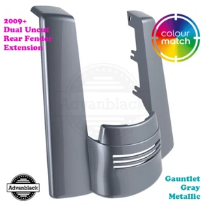 No Cutout Gauntlet Gray Metallic Rear Fender Extension for 09+ Harley FLTRX Road - Picture 1 of 9
