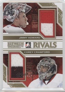 2013-14 ITG Between the Pipes Rivals Gold Jimmy Howard Corey Crawford #R-02