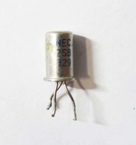 2SB329 Germanium PNP vgl. AC188-9 B ~184, 150mW, 0,3A, 15V, 15kHz, TO-1, NEC - Bild 1 von 1