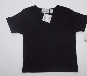 Baxter Wells Cotton Blend Black Women's top Short Sleeve Size-PS-new - Picture 1 of 2