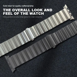 Titanium Metal Band Watchband for Apple Watch Ultra 49mm 8 7 SE 6 5 42/44/45mm - Picture 1 of 18