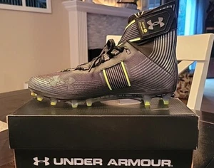 BRAND NEW - Under Armour UA Highlight MC Black Men's Football Cleats - Size 9.5 - Picture 1 of 11