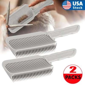 2X Mischkamm Friseur Profi Haarstyling zum Verjüngen länger Flat Top - Bild 1 von 13