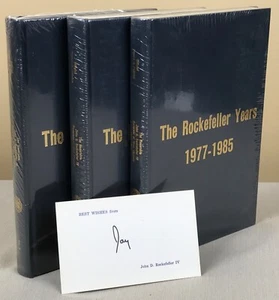 JAY The Rockefeller Years 1977-1985 Official Papers & Policies 3-Volumes SIGNED - Picture 1 of 7