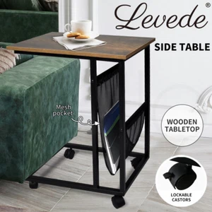 Levede Coffee Side Table Mobile End Tables C-shaped Movable Sofa Laptop Desk - Picture 1 of 10