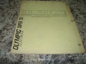 Olympic model super 251 electronic spare parts chainsaw manual - Picture 1 of 3