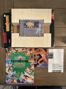Earthbound SNES MINTY EXC! BIG BOX Nearly Complete Authentic NEVER BEEN PLAYED! - Picture 1 of 21