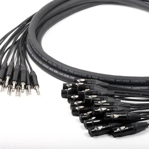 Van Damme Digitour Black Series Multicore Loom. Balanced TRS Jack Female XLR - Picture 1 of 6