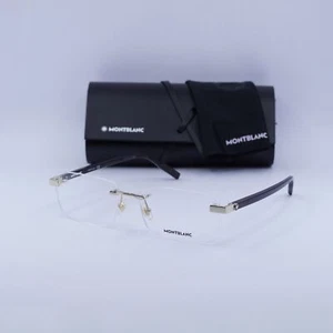 NEU Montblanc MB0055O 006 Gold/Havanna 59mm Brille - Bild 1 von 7