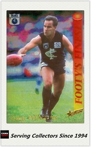 1995 Select AFL Series 2 Footy's Finest Foil Card FF10 Greg Williams (Carlton)