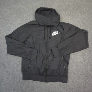 Nike Jacket Mens SMALL Black Football windrunner Training lightweight Size S - Picture 1 of 10
