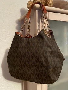 Michael Kors Tasche Fulton 30H4GFTL3B Signature Braun (Lillie) ca.450€ - Bild 1 von 12
