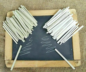 CHILD Natural White Slate Pencils Pack of 20PCS Barta Crunchy Earthy Edible - Picture 1 of 3