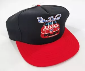 Vtg Bill Elliott Bud Racing Thunderbird Cap Patch Trucker Hat Nascar Winston - Imagen 1 de 4