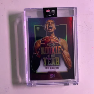 Victor Wembanyama VW-6  Topps Now Rookie of the Year RC encased card - SP - Picture 1 of 2