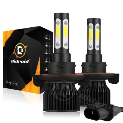 4-Sides H13 9008 LED Headlight Bulb for Ford F-150 2004-2014 High Low Beam 6000K - Image 1 of 4