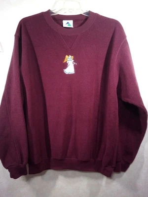 Augusta Sportswear Fleece Sweater Women XL Plum Embroidered Front Long Sleeve - Image 1 of 4