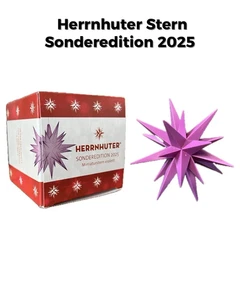 Herrnhutter Stern 2025 Miniatur Violett – Handgefertigte Sonderedition | Neu - Bild 1 von 1
