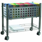 Vertiflex VF52000 Open Top Rolling File Cart - Matte Gray