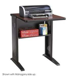 Computer or Printer Stand with Reversible Top Black - Picture 1 of 4