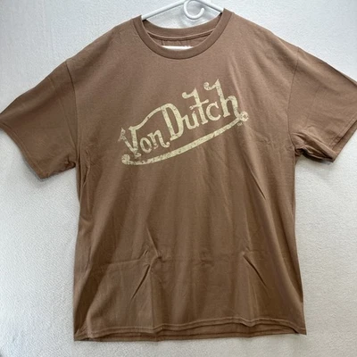 Camiseta Von Dutch Hombre XL Tostada Gráfica Nueva Foto 1 de 4