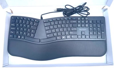 Kensington Pro Fit Ergo Wired Keyboard  USB K75400US New Open Box - Image 1 of 4