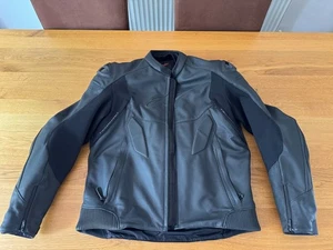Alpinestars Caliber Leather Motorcycle Jacket Black EU 58 - Picture 1 of 17