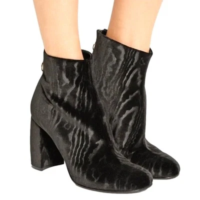 Anthropologie 8 Louise et Cie Terciopelo Burnout Botines Patrón Cebra Negro 38 Foto 1 de 4