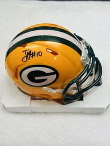 Jordan Love Signed Green Bay Packers Mini Helmet COA - Picture 1 of 9
