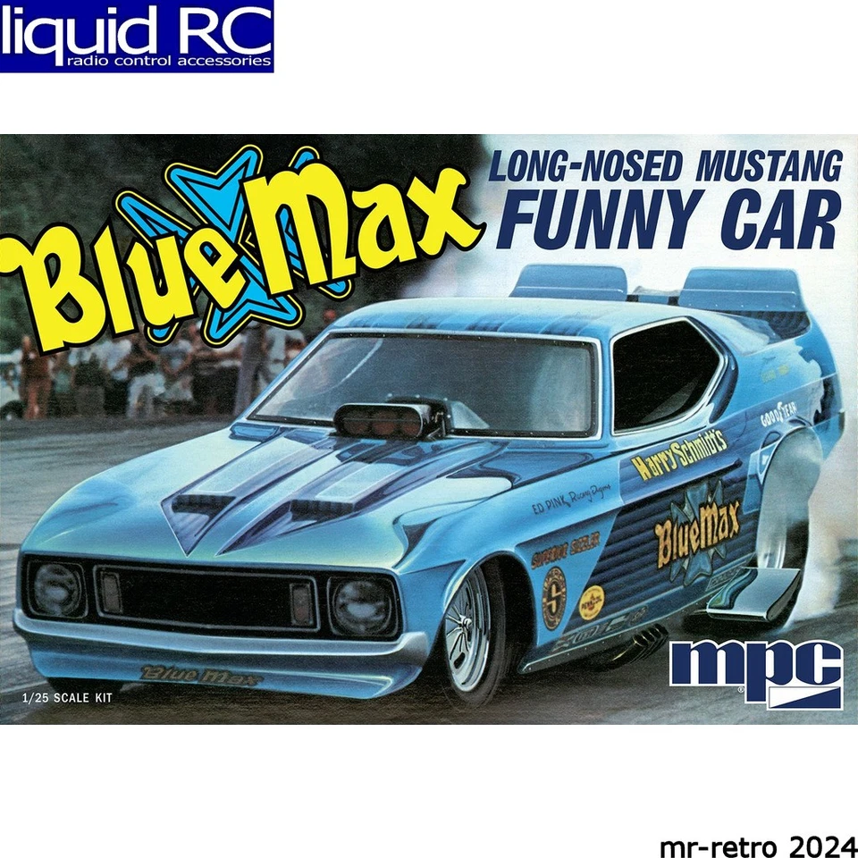MPC 930 Azul Max Nariz Larga Mustang Divertido Coche 1/25 Foto 1 de 1