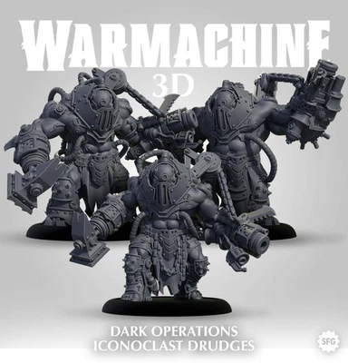 Warmachine Iconoclast Drudges Miniatures Printing Service Free Shipping - Image 1 of 4