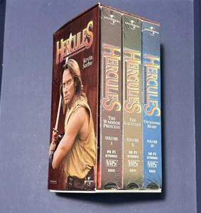 1998 Hercules The Legendary Journeys Xena Trilogy VHS Box Set Shrink Wrap - Picture 1 of 19