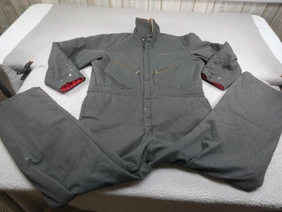 Vintage Walls Blizzard Pruf Coveralls Mens XL Gray Insulated USA Workwear 90s - Image 1 of 4
