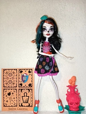 Monster High Skelita Calaveras - Art Class. EX DISPLAY & TOTALLY COMPLETE BONES! - Image 1 of 4