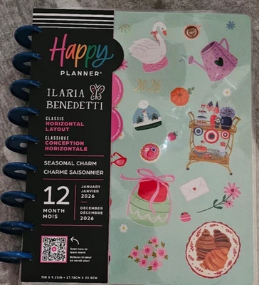 ME & MY BIG IDEA 2026 Happy Planner Ilaria Benedetti Seasonal Charm Horizontal Planner