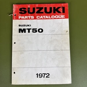 Genuine Vintage OEM 1972 Suzuki MT50 Motorcycle Bike Parts Manual Catalog - Bild 1 von 6