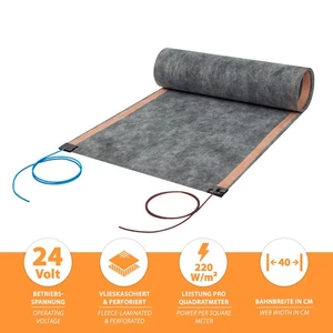 24V Low-Voltage Heating Foil 220W/M ² Bathroom Deckenheizung Wall Heating Heater - Picture 1 of 80