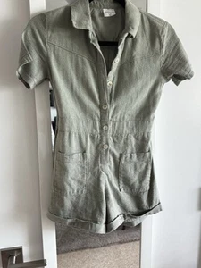 Abercrombie Kiids Girls Army Green Romper Size 9/10 - Picture 1 of 4