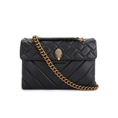 KURT GEIGER LONDON LEATHER KENSINGTON X BLACK BAG - Imagen 1 de 4