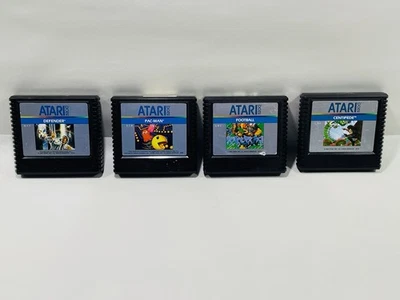 批量 4 个 Atari 5200 视频游戏盒-蜈蚣-足球-Pac-man-Defender- — 第 1/4 张图片