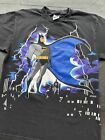Vintage 1994 Batman The Animated Series All Over Print Lightning T-Shirt XL RARE
