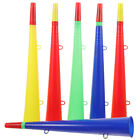 6er Set Vuvuzela aus Kunststoff für Sportevents und Partys (zufällige Farbe)