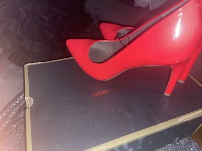 Worthington Womans Hot Neon Pink Sz 9M High Heel Pumps . No Box Foto 1 de 4
